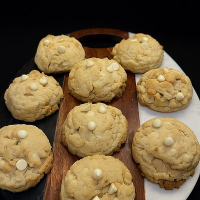 White Chocolate Chip Macadamia Nut Cookies  (12)