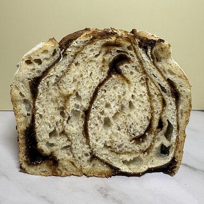 Brown Sugar Cinnamon Swirl Artisan Sourdough Loaf