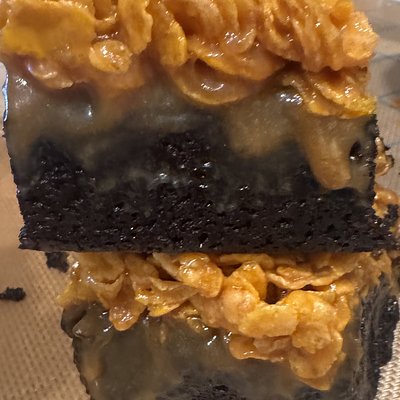 Salted Caramel Cornflake Brownie
