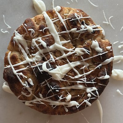 Apple Pie Focaccia with Icing 