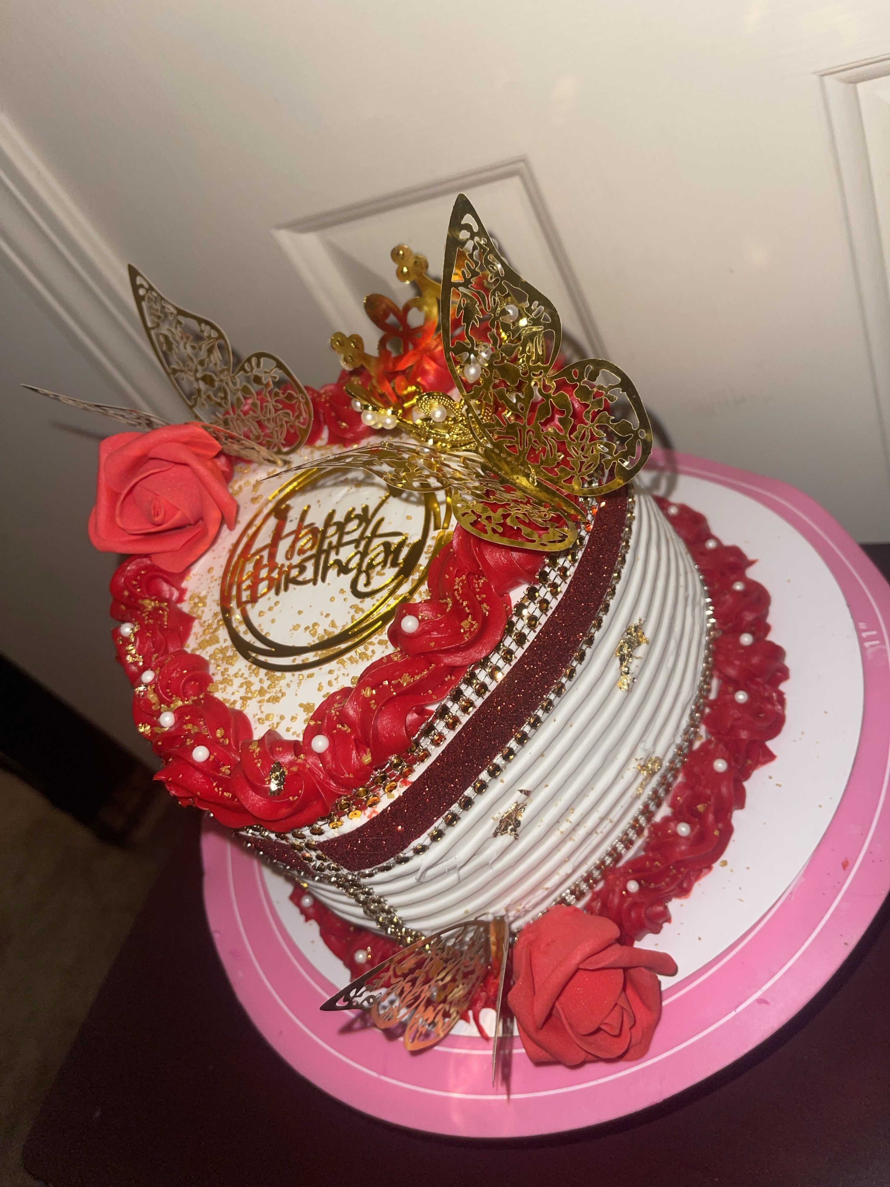 3 Layer 6 Inch Heart Cake