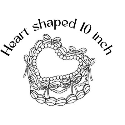 Heart Cake 10 Inch