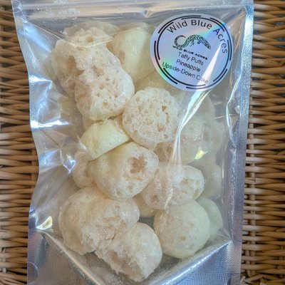 Pineapple Upside-Down Cake Taffy Puffs
