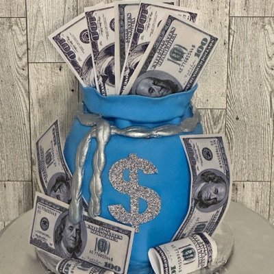 Money Bag Cake