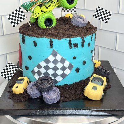 Monster Truck Smash Cake