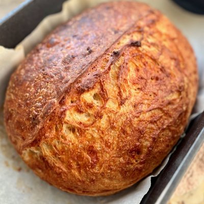 Three Cheese Artisan Sourdough Boule