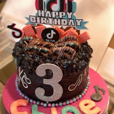 TikTok Birthday Cake