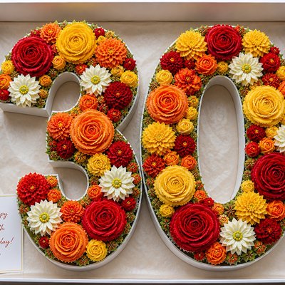 🌸 Luxury Floral Number Boxes (2 Numbers)