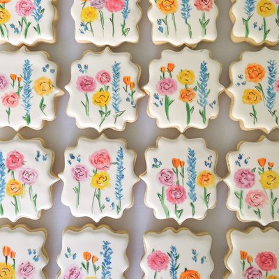 Watercolor Hand painted Cookies
