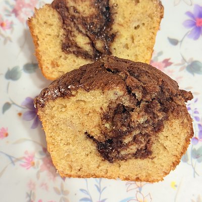 JUMBO Banana Nutella Muffin (4)