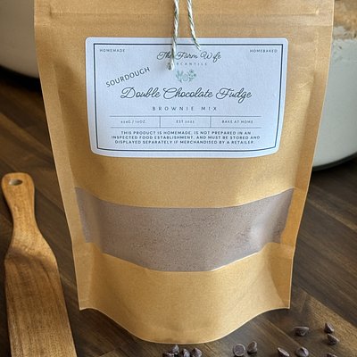 Sourdough Double Chocolate Fudge Brownie Mix