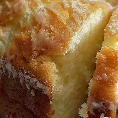 Lemon Pound Cake with a lemon glaze 