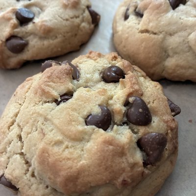 Chocolate Chip Cookies With Chocolate Ganache Filling - 12 (one Dozen)