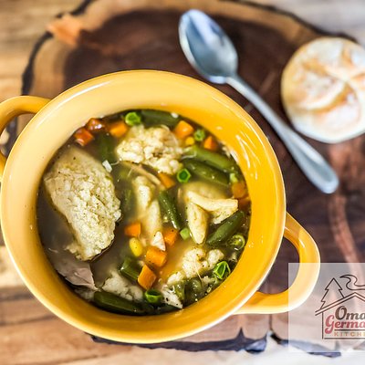 Chicken Soup with Farina Dumplings (quart) - Sat June 28, 5-6 PM