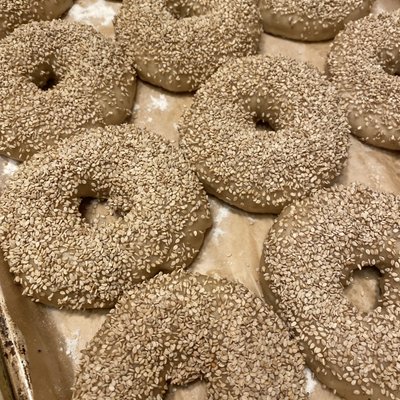1 Organic Sourdough Sesame Bagel