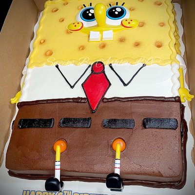 1/2 Spongebob Cake