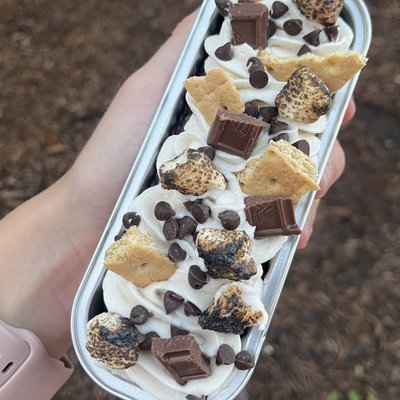 S’mores Mini Loaf Cake 