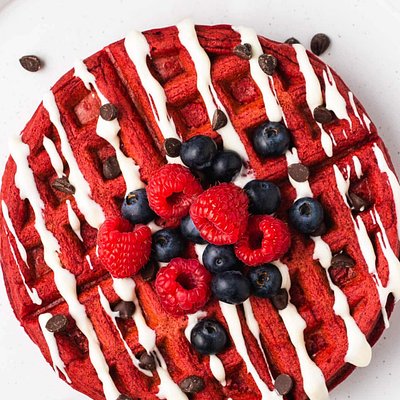 Red Velvet Waffles 