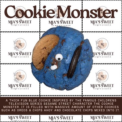 Cookie Monster (Oreos & Chips Ahoy Chocolate Chip Cookie)