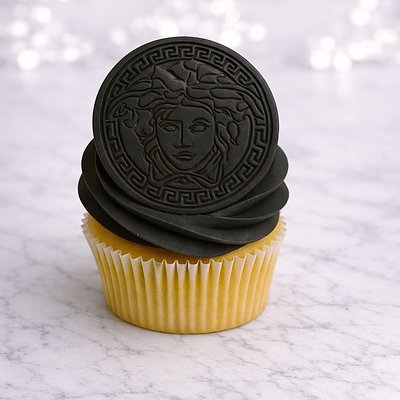 Custom Versace Fondant Cupcakes