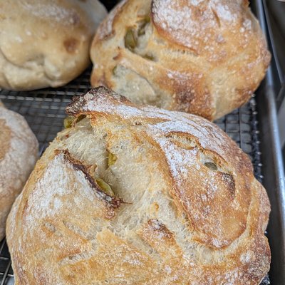 Garlic & Olive Sourdough Loaf