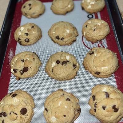 Chocolate And White Chocolate Chip Cookies