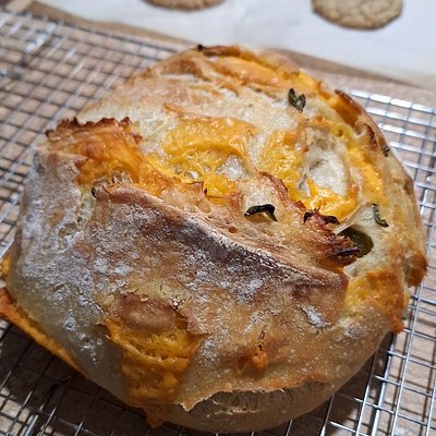 Jalapeño Cheddar Sourdough Boule