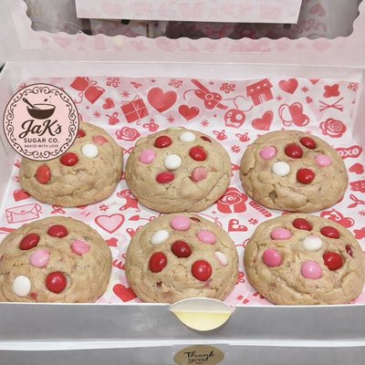 Valentine M&M Cookies (12)