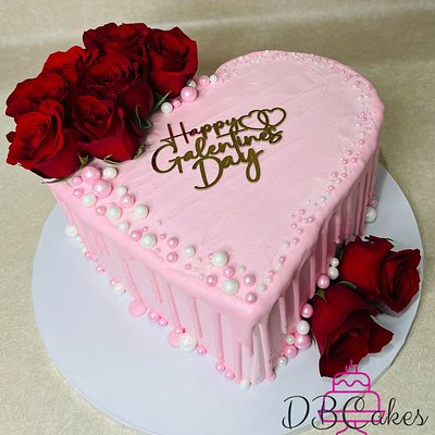 10 Inch  Heart Shaped Cake