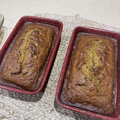 Banana Chocolate Hazelnut Walnut Loaf