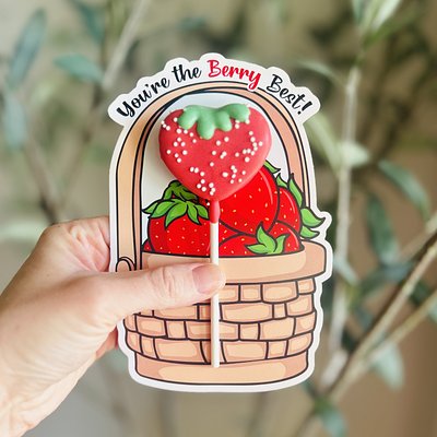 “You’re the Berry Best” Cake Pop Card