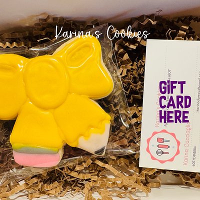 Pencil Bow With Coffe Gift Card 