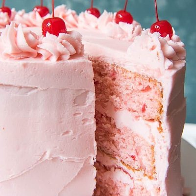 8" Cherry Chip Cake (3-Layered)