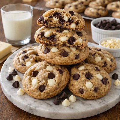 The Salt & Pepper - (Milk Chocolate & White Chocolate Chips)