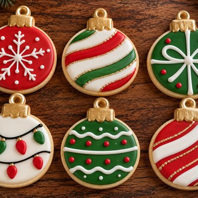 Christmas Ornaments Custom Sugar Cookies