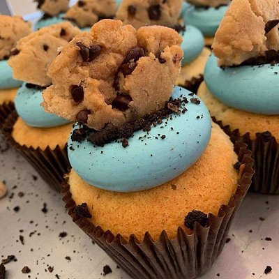 Gourmet Cookie Monster Cupcake