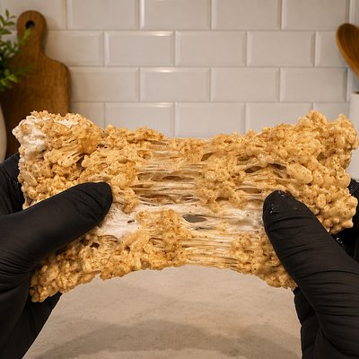 Brown Butter Golden Rice Krispie Treat