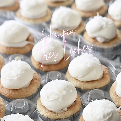 Tres Leches “Haupia” Cupcakes (dozen) *Perishable 