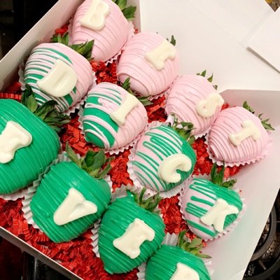 Custom Message Chocolate Covered Strawberries(12)