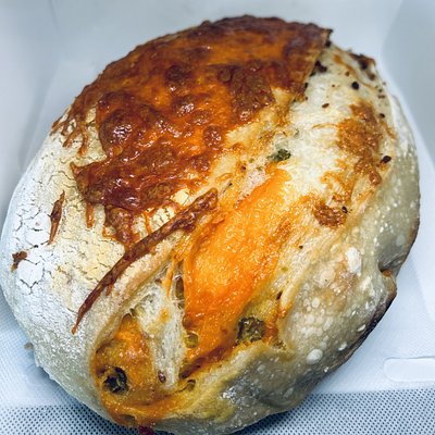 Cheesy Jalapeño Bacon Sourdough 