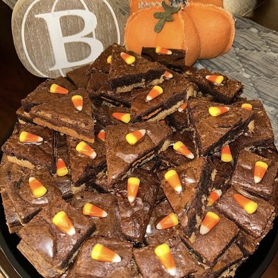 Spooky Three Layered Brownies 