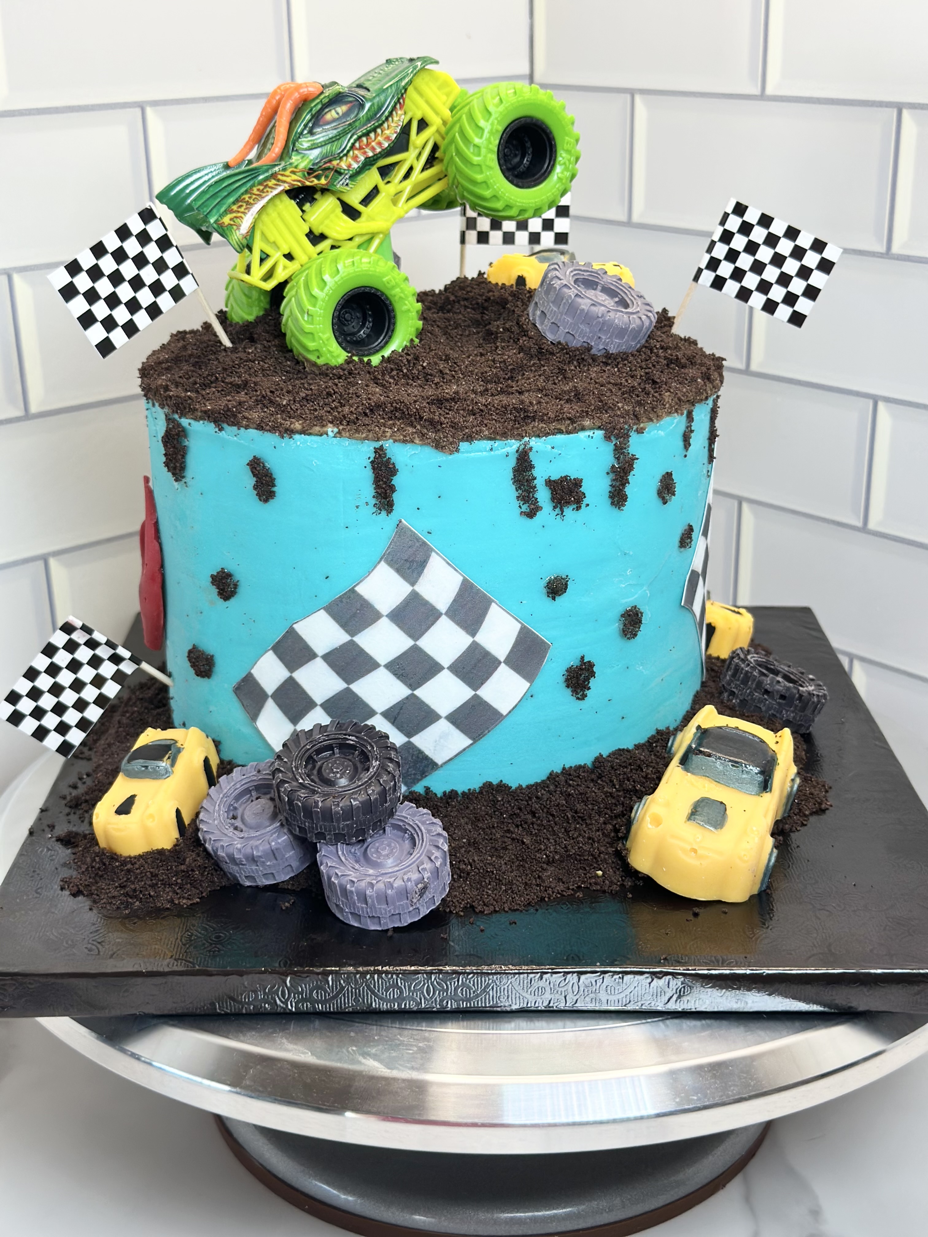 Monster Truck Smash Cake