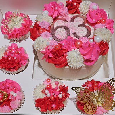 5" Kake W/5 Kupkakes 