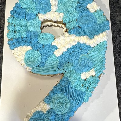 Double Decker ONE Letter or Number Cookie Cake