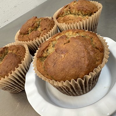 Gluten Free Banana Walnut Muffins - Jumbo