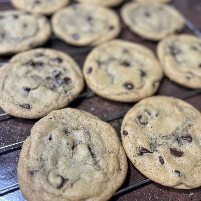 Sourdough Brown Butter Chocolate Chip Cookies