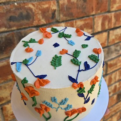 Floral Cake  (6"2 Layer) 