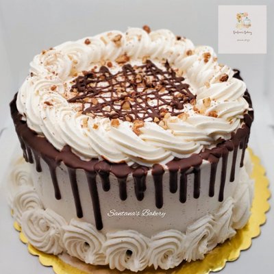 Crimson Desire (Red Velvet) Drip, Nuts 8inch 
