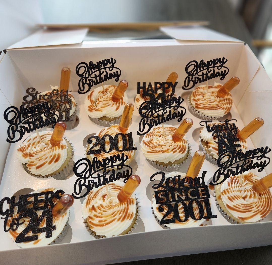 1 dozen Boozy Cupcakes