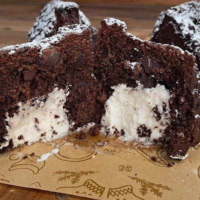 Snow Village - Buttercream Filled Chocolate Peppermint Bread 